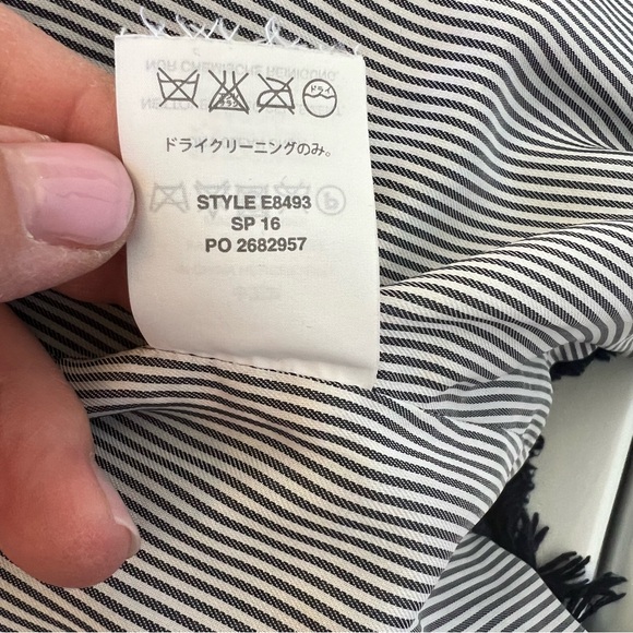 J. Crew E8493 Navy Blue Tweed Motorcycle Jacket Blazer Women’s Size 6 - Picture 9 of 10